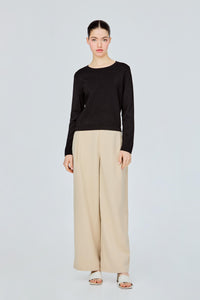 Basic Long Sleeve Knit Top