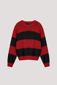 Lurex Colour Block Knit Sweater