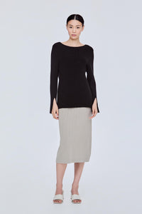 Slit Sleeves Sweater