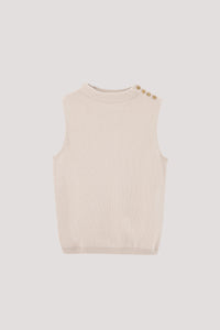 Shoulder Button Knit Top