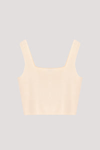 Knitted Sleeveless Square Neck Top