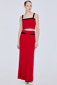 Colour Block Bustier Knit