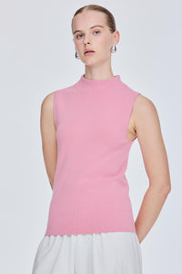 Basic Mock Neck Knit Vest