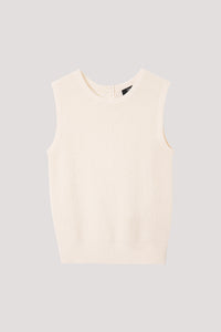 Solid-Checks Knit Vest