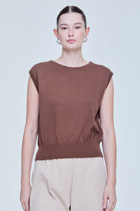 Smart Sleeveless Knit Top