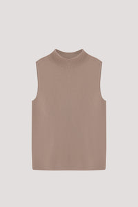 Basic Mock Neck Knit Vest