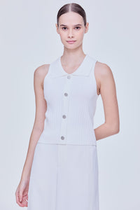 Collared Knit Vest