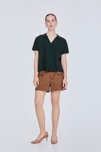 Boxy Raglan Knit Top