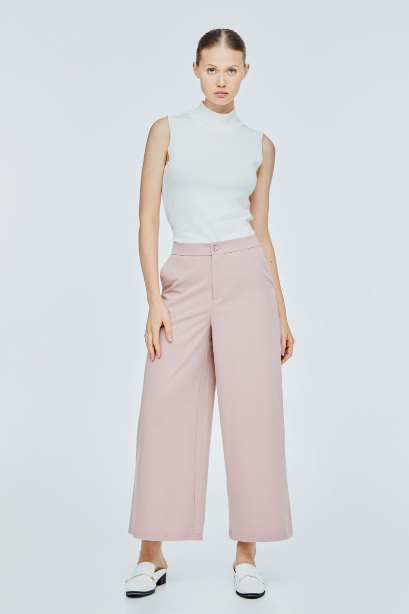 WEST OF MELROSE Womens Flare Pants - CREAM