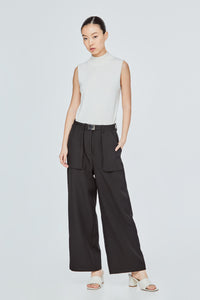 Buckled Straight Cut Pants