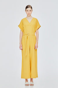 Belted Magyar Jumpsuit