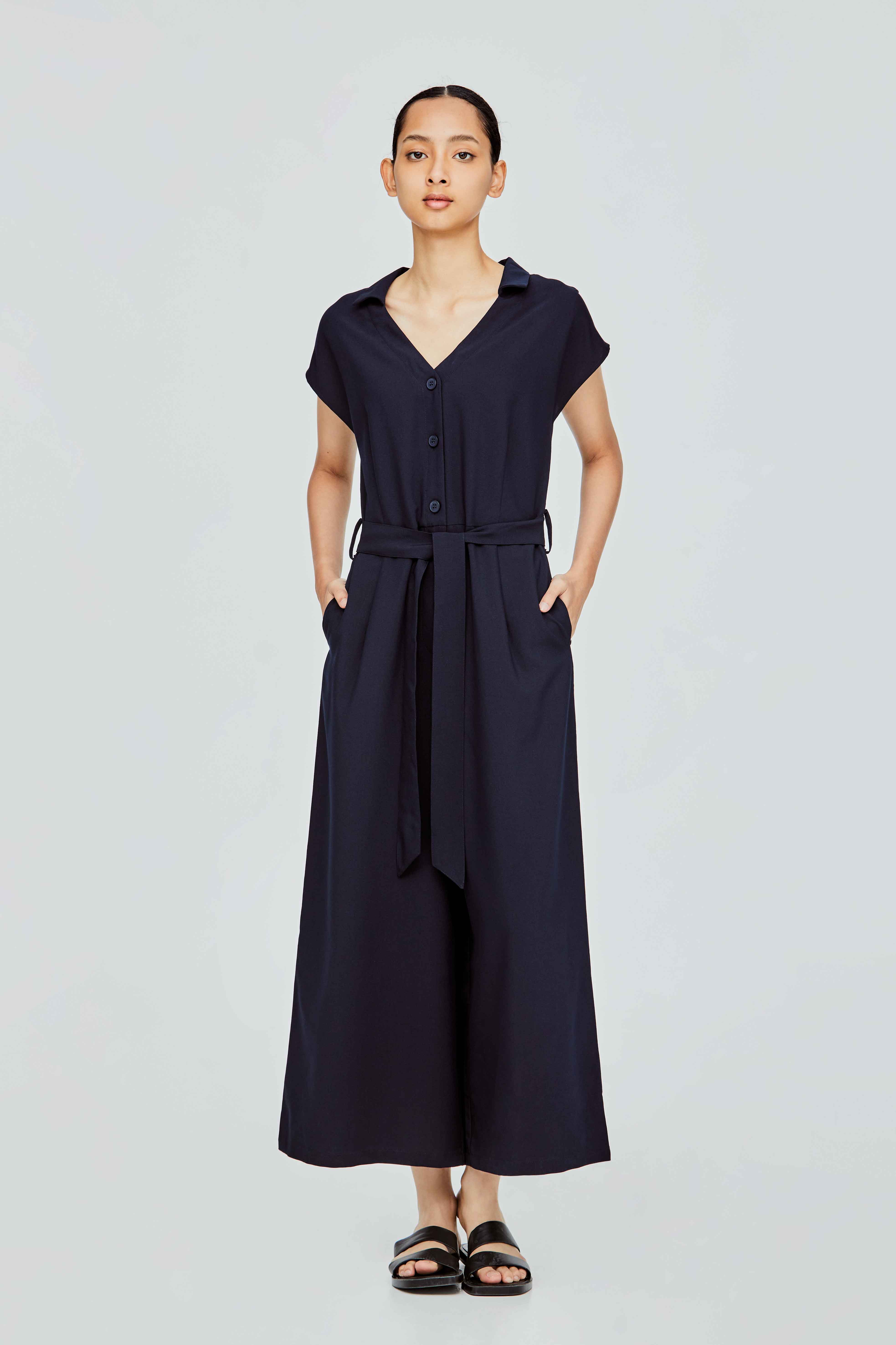 Sleeveless Flare Leg Jumpsuit