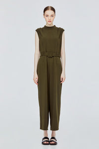High Neck Sleeveless Jumpsuits