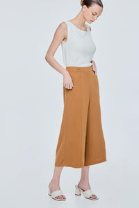 Mid Rise Wide Leg Trousers