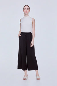 Self Tie Wide Flare Trousers
