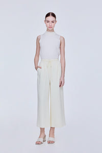 Self Tie Wide Flare Trousers