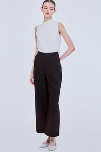 Side Fastened Wide Leg Trousers
