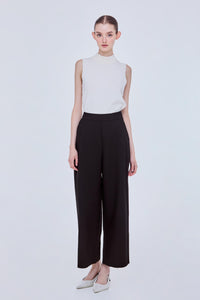 Side Fastened Wide Leg Trousers