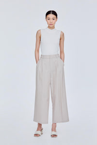 Flare Pleated Trousers