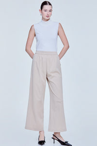 Elasticated Wide Flare Jersey Bottom