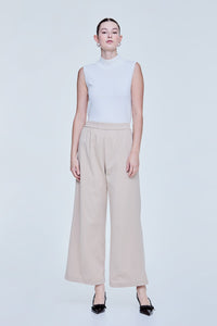 Elasticated Wide Flare Jersey Bottom