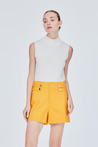 Decorative Buttons Shorts