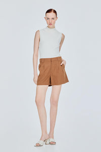 Pleated Wide Shorts
