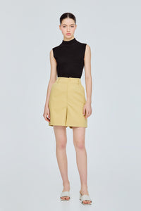 Elasticised Single Button Shorts