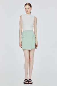 Tailored Asymmetrical Mini Skirt