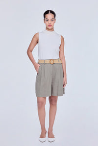 Flare Pleated Shorts