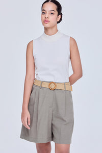 Flare Pleated Shorts
