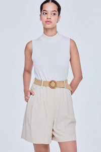 Flare Pleated Shorts