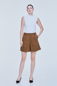 Pleated Casual Shorts