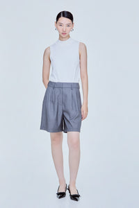 Pleated Casual Shorts