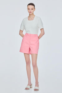 Diagonal Button Shorts