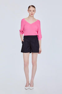 Front Pleats Shorts