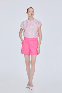 Front Pleats Shorts
