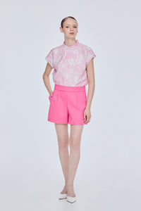 Front Pleats Shorts