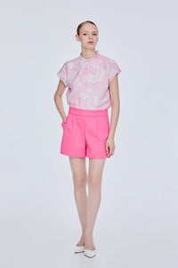 Front Pleats Shorts