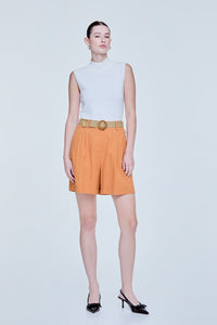 Flare Pleated Shorts