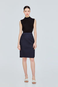 Tailored Mini Pencil Skirt