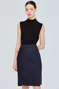 Tailored Mini Pencil Skirt