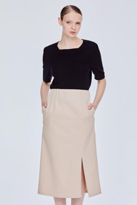 Side Slit A Line Skirt