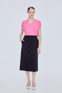 Side Slit A Line Skirt