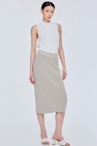 Midi Knit Pencil Skirt
