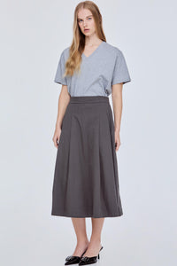 Pleated Midi Skirt