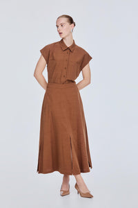 Triple-Slit Skirt