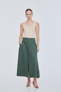 Triple-Slit Skirt