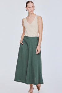 Triple-Slit Skirt