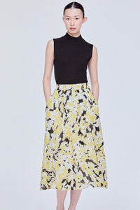 Elasticised Floral Skirt